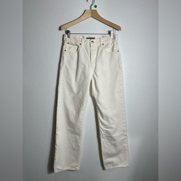 Jcrew Point Sur loose straight jean in white 29 - Picture 2 of 9